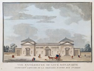Buitenaanzicht van het Lycee Bonaparte